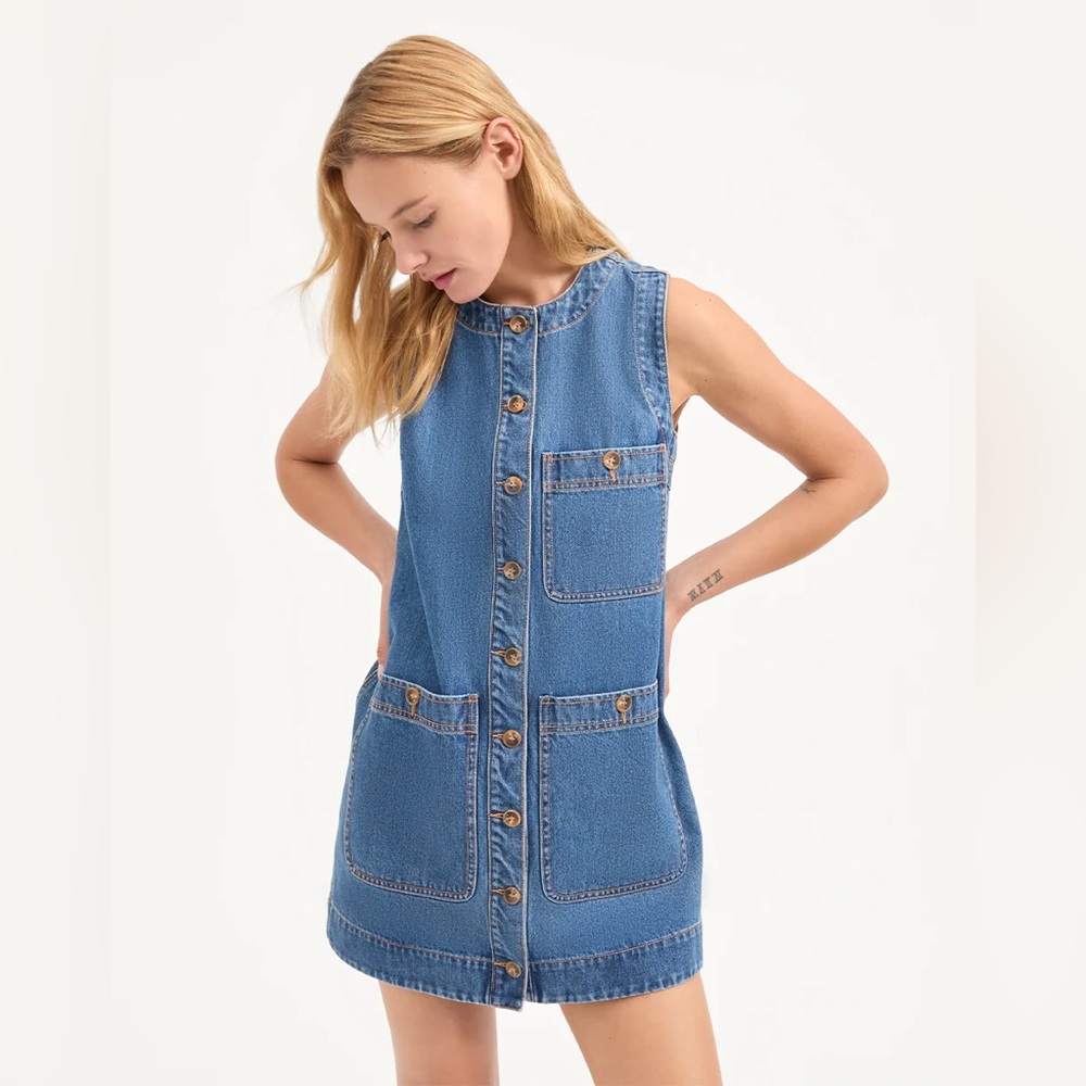 Veronica Beard Oakley Denim Mini Dress